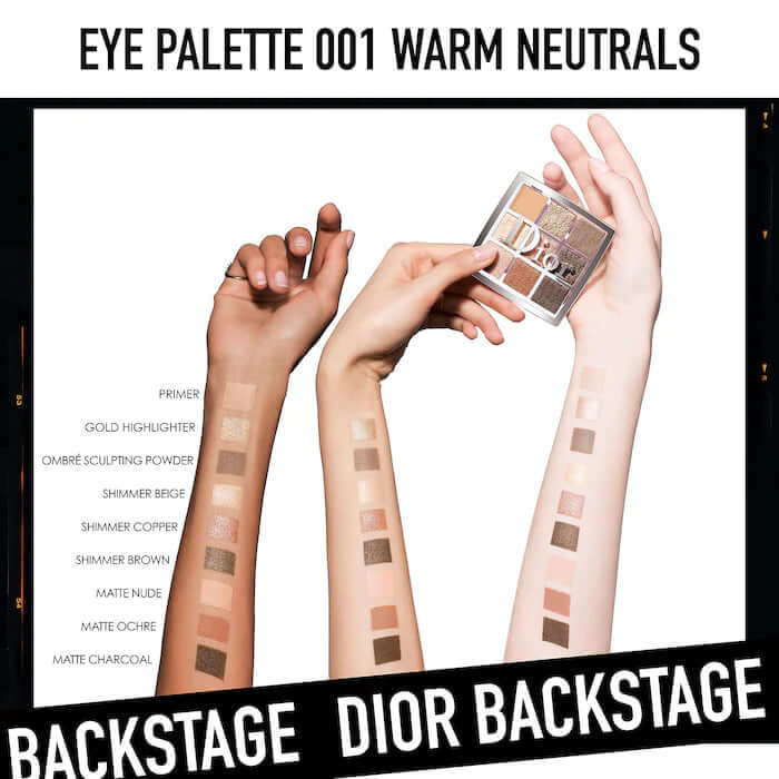 DIOR Backstage Eye Palette -001 Warm Neutrals 10g