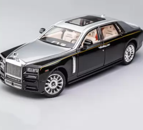 MINIAUTO ROLL ROYCE DIE CAST 1:24 (BLACK AND SILVER)