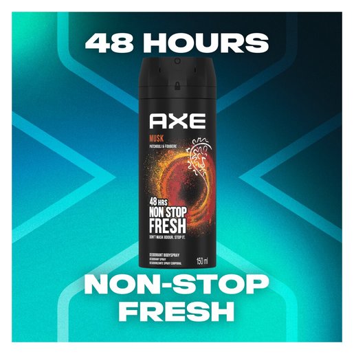 Axe Musk Aerosol Deodorant Body Spray 150ml