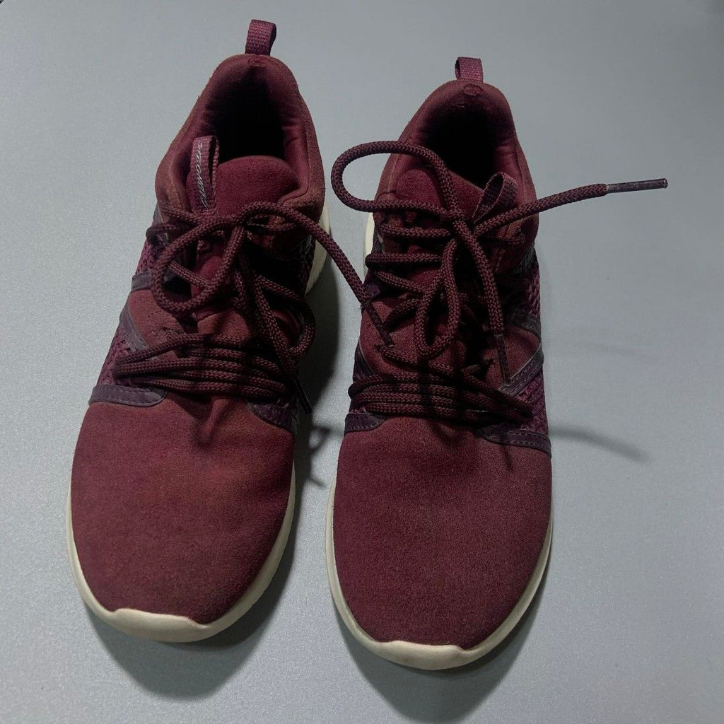 Skechers Air-Cooled Memory Foam Shoes – Burgundy