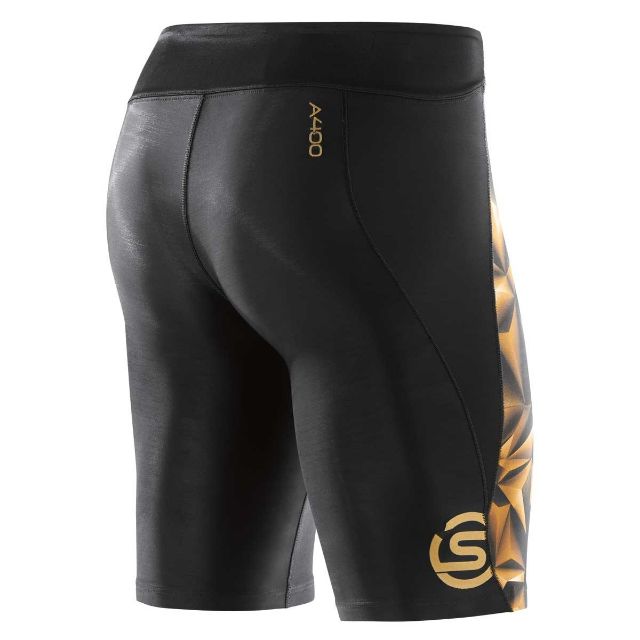 Skins A400 Half TIghts Black & Gold