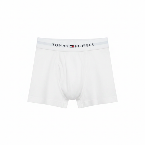 Solid White Boxer Briefs - White BG