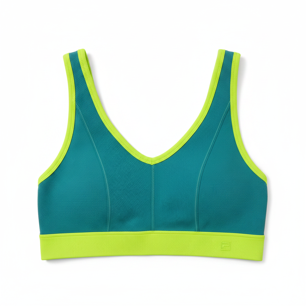 Sports Bra – Flat Lay White BG
