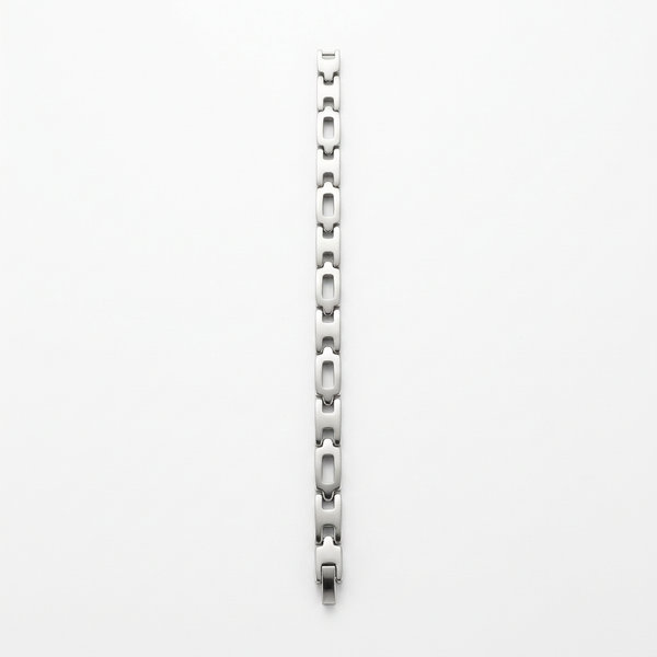 Studio-style product photo of your silver-tone bracelet
