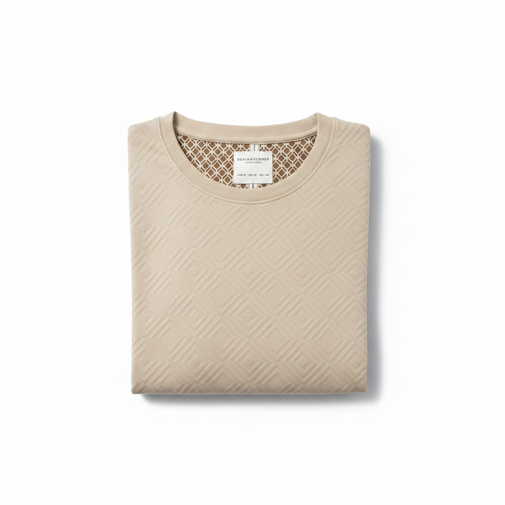 T-shirt folded white background