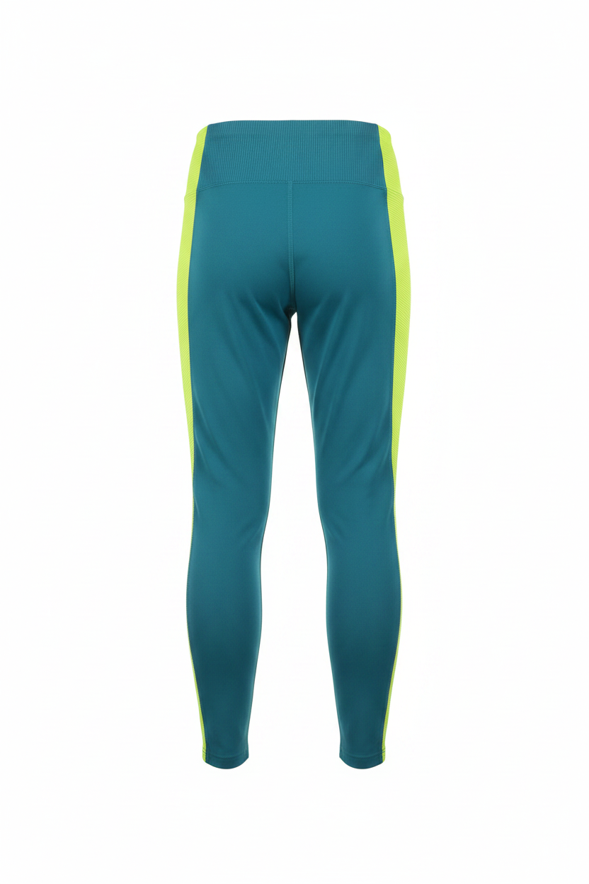 Teal Neon Leggings - Back