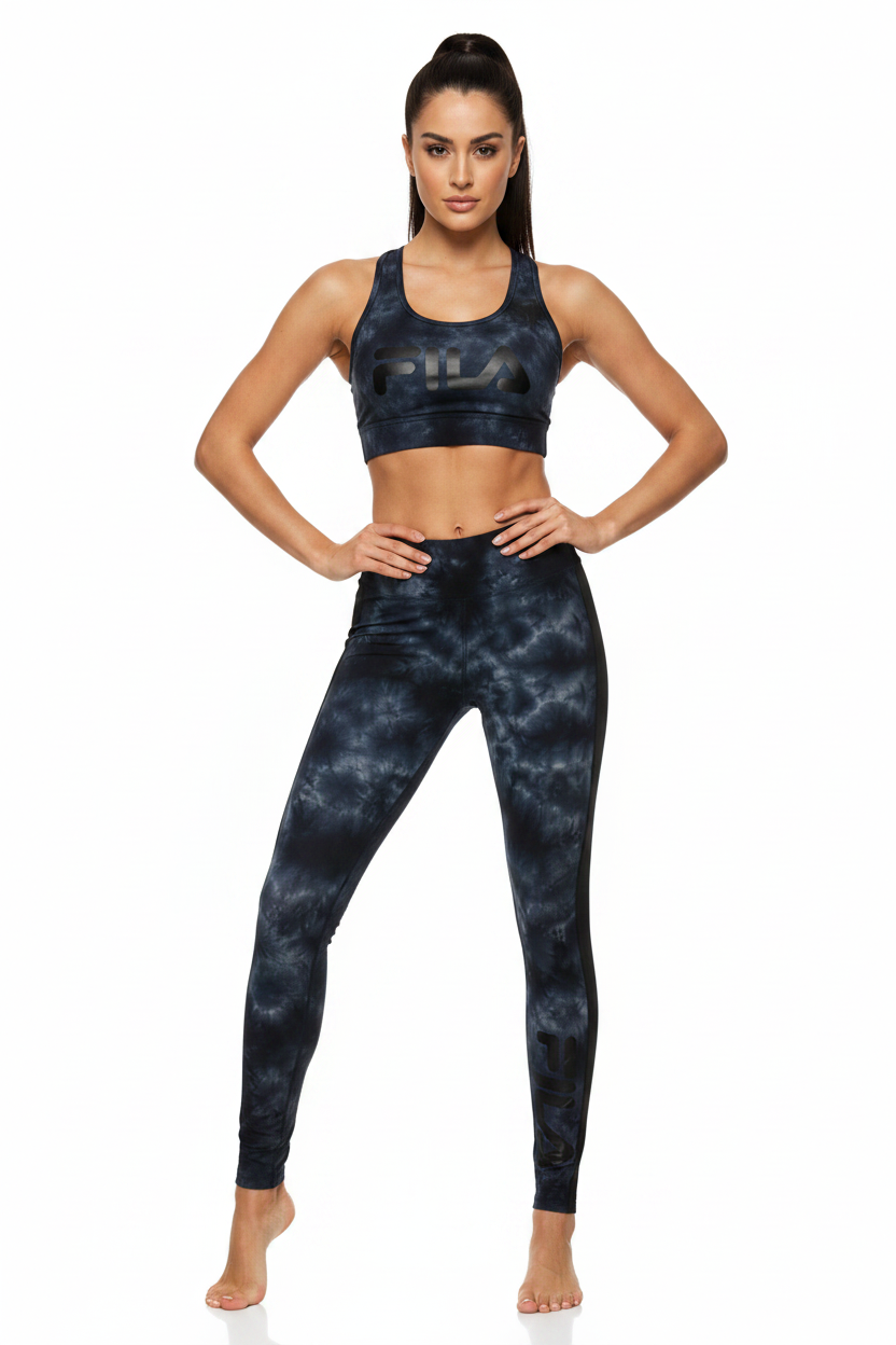 Tie-Dye Leggings - Model Front
