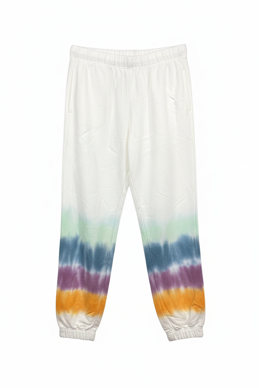 Tie-dye sweatpants front view