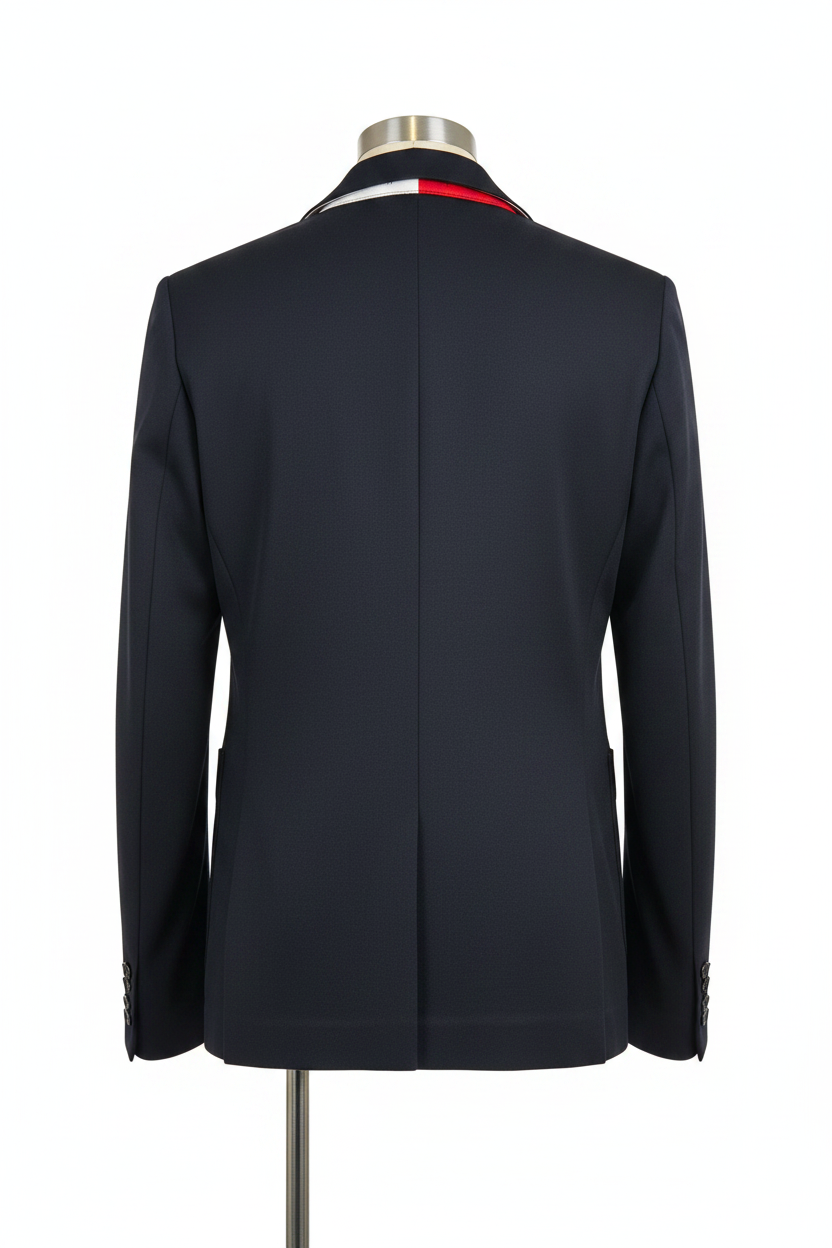 Tommy Hilfiger Navy Blazer - Back View
