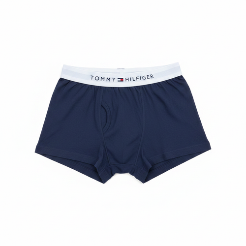 Tommy Hilfiger Navy Boxer Briefs – White BG 1