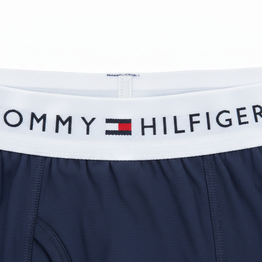 Tommy Hilfiger Navy Trunks – Close-up View