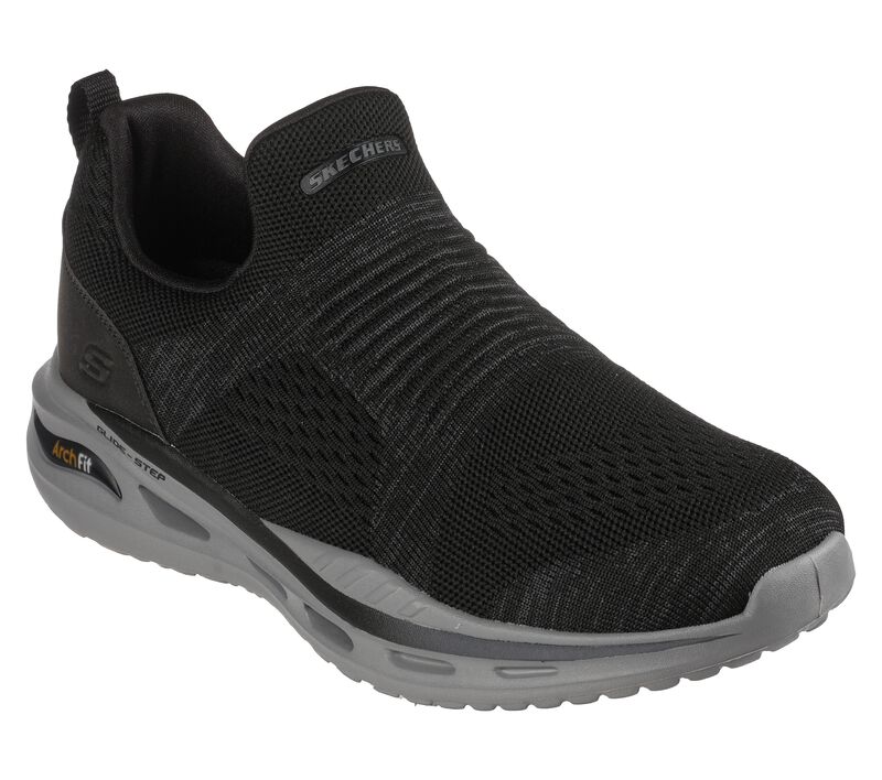 Skechers Arch Fit® Comfort 'Black' Denison Walking Shoes | 210431