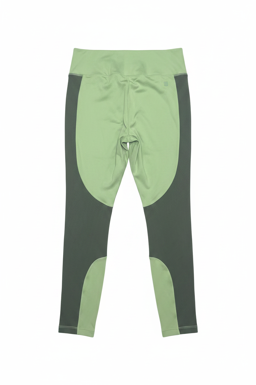 Two-tone Green Leggings - Back
