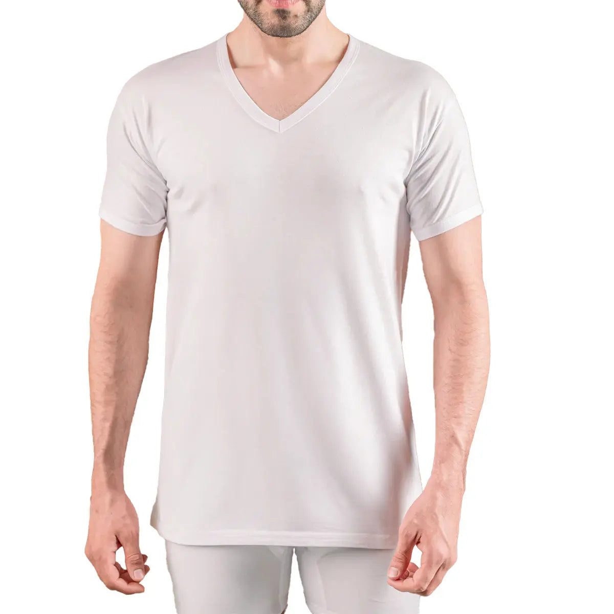 underwear vneck white