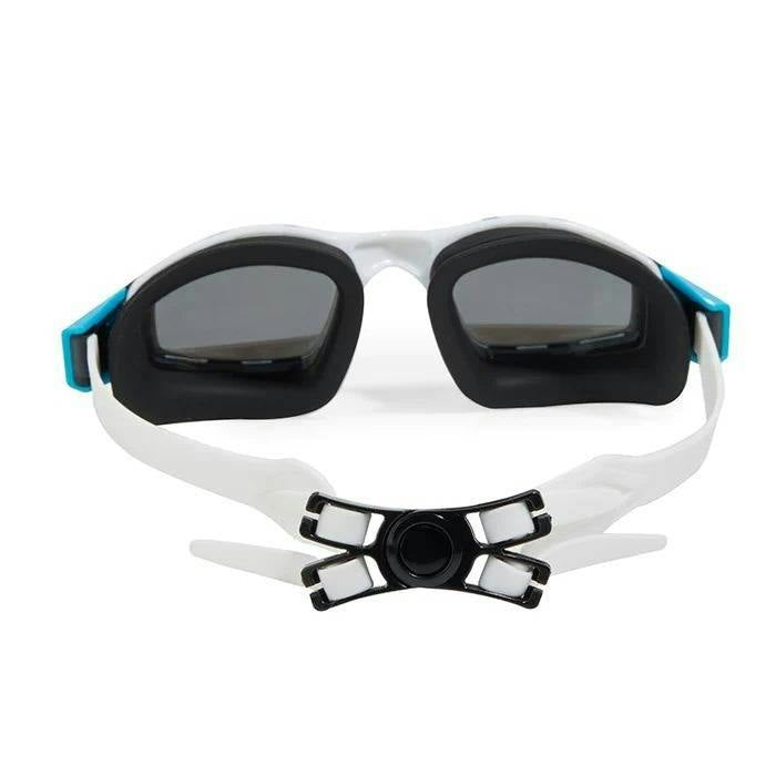 Bling2O kids' swim goggles with gamepad design: Fun way to enjoy pool time!  Platinum Edition goggles: Durable & stylish for young gamers who love swimming.  Splash in style! Bling2O gaming controller goggles for kids. Bling2O Platinum Edition swim goggles for kids, feature gamepad design & 100% UV protection.  Latex-free and adjustable nose piece for a comfortable & secure fit.  Great for pool parties, beach trips, or backyard fun. Make pool time a blast! Get Bling2O Platinum Edition goggles for your kids!
