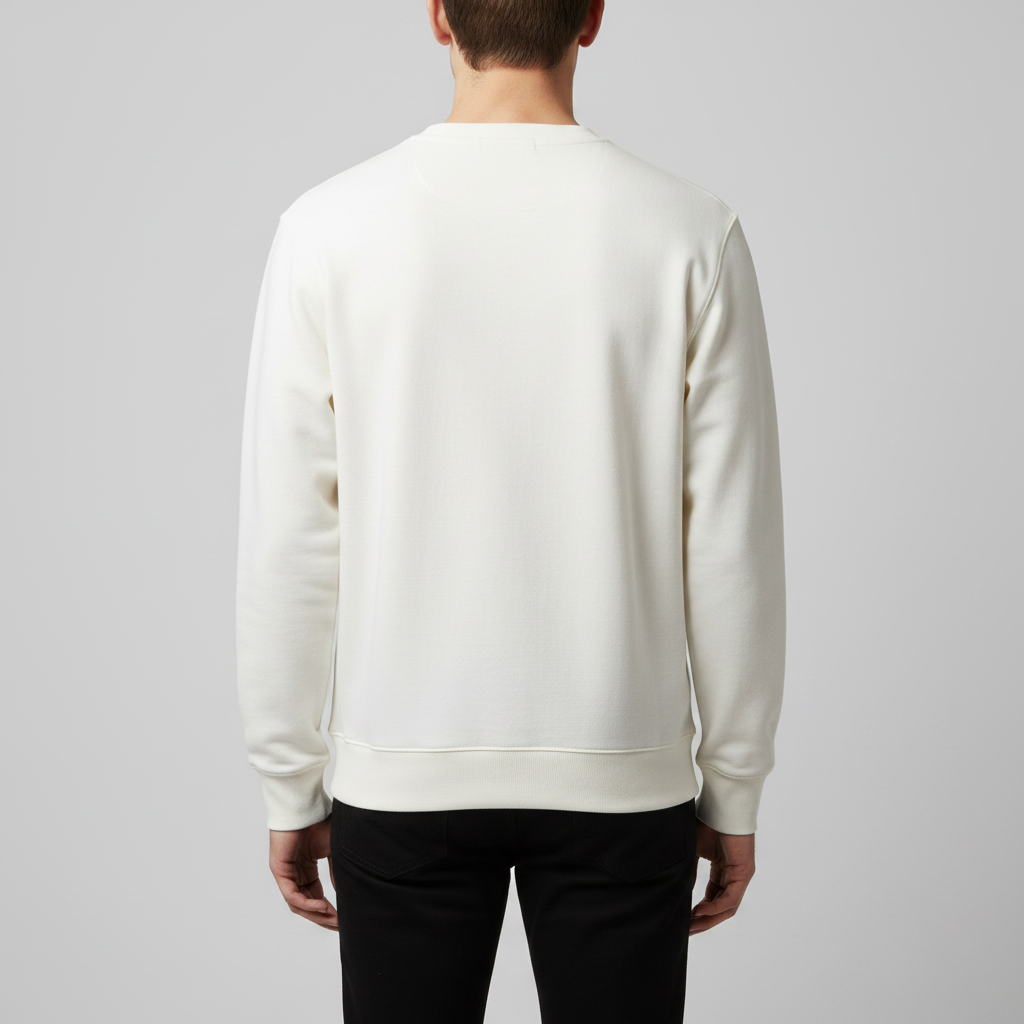 Van Heusen White – Model Back