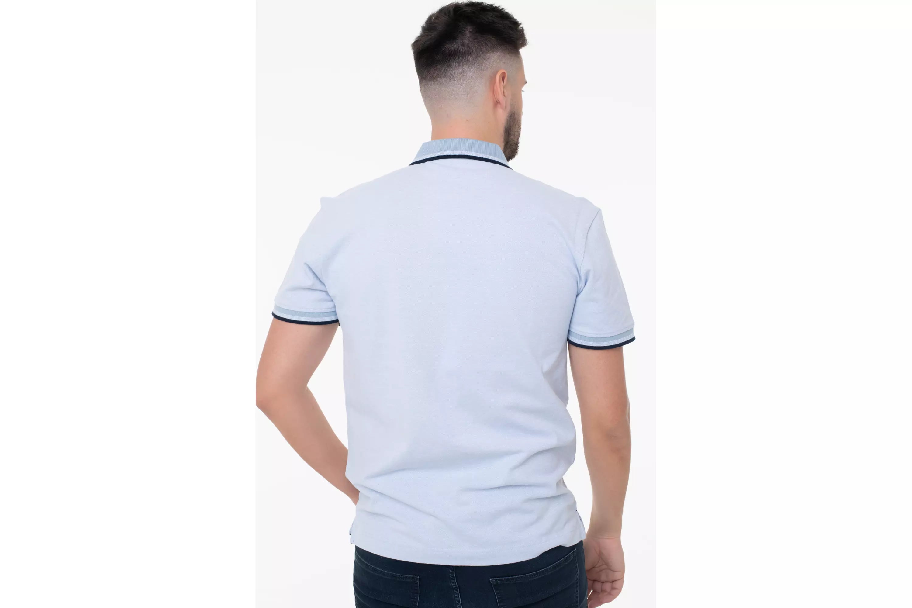 Tom Tailor Regular Style Poloshirt mit Label-Print in Gruen