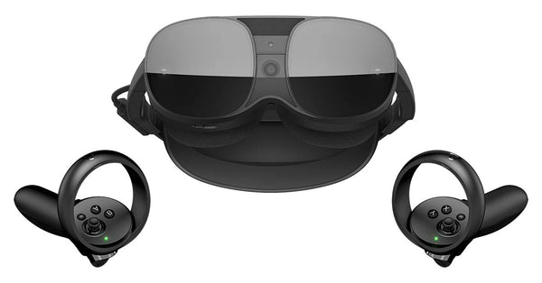 HTC VIVE XR Elite | الكل في واحد للواقع المختلط والواقع الافتراضي للكمبيوتر | 3840 × 1920 | 12 جيجابايت رام | وحدات تحكم متضمنة | غير مغلفة