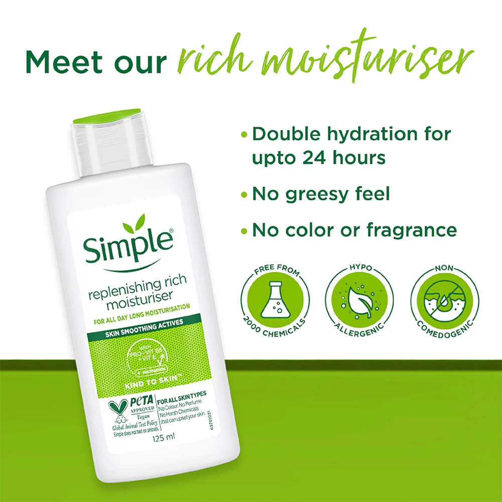 Simple Replenishing Rich Moisturizer - 125ml