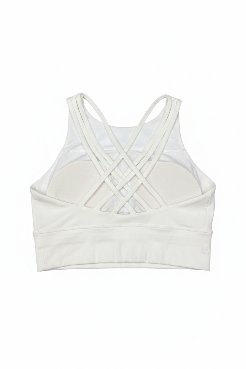 White Crop Top - Back