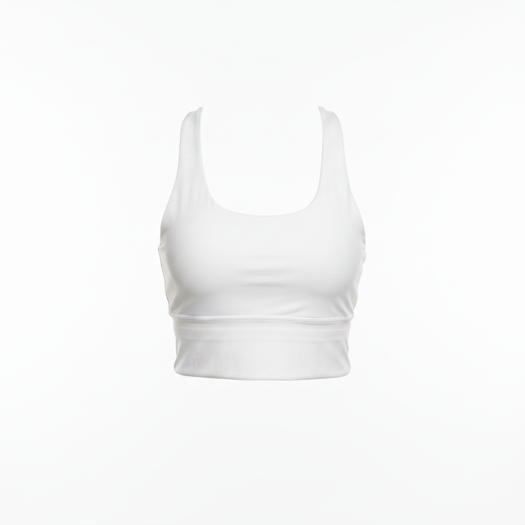 White Crop Top – No Stand
