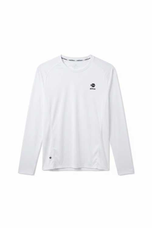 White Long-Sleeve Tee — Front