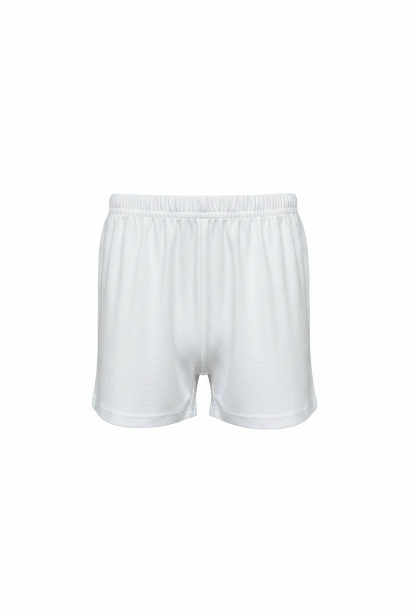 White Shorts Front