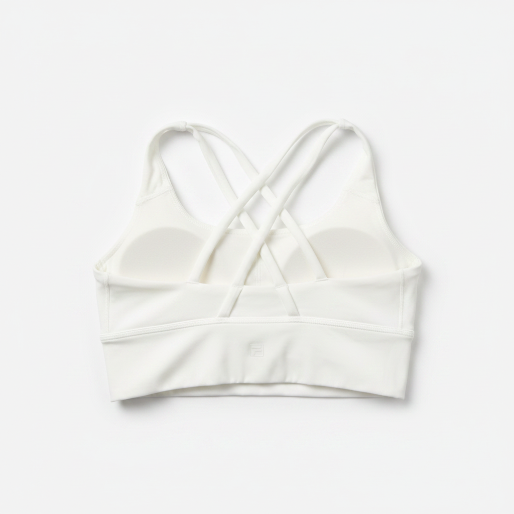White Sports Bra – Back