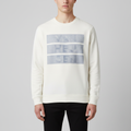 White Sweatshirt – Tiered Text Front