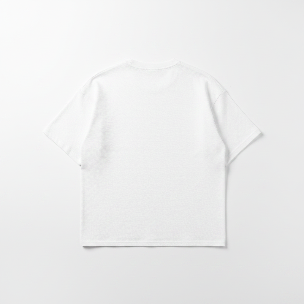 White T-Shirt Back View