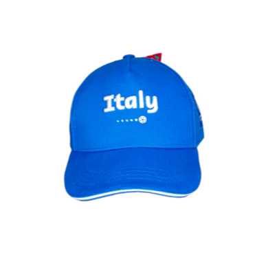 FIFA 2022 with the Authentic Italy Men Cap in Blue - Official Emblem Included