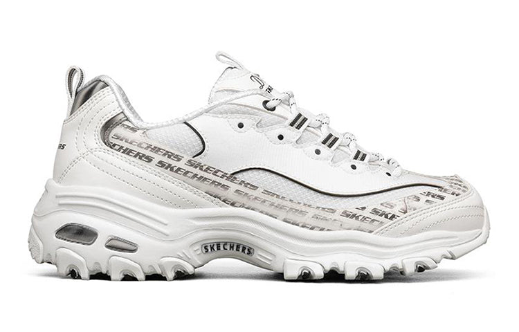 Skechers (Women) D'Lites 1.0 low Sneaker White/Black 149232-WBK