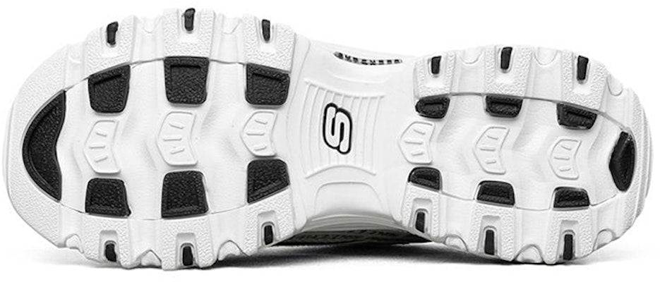 Skechers (Women) D'Lites 1.0 low Sneaker White/Black 149232-WBK