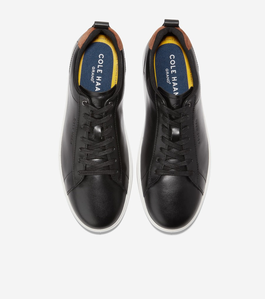 Cole Haan Men's Grand Crosscourt Wingtip Sneaker - Black Leather